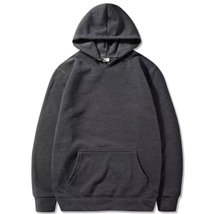 Sweat à capuche épais en molleton de coton 320g pour homme, personnalisable, uni, brodé, hiver, logo frontal, respirant - Product Image 5
