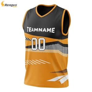 Vêtements de sport personnalisés de haute qualité pour garçons Maillot de basket-ball de meilleure conception avec ensemble de sublimation de logo imprimé brodé de haute qualité - Product Image 5