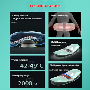 Alat traksi Lumbar elektrik, dengan terapi termal, perenggang tulang belakang terapi cahaya merah, pereda tulang belakang untuk pereda nyeri - Product Image 5