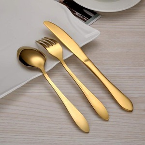 Cubiertos de acero de la mejor calidad de Venta caliente con 6 tenedores 6 cucharas 6 espátulas y 6 cuchillos para mesa de cena con tamaños - Product Image 3