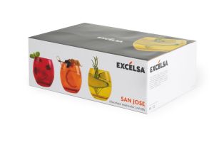 Ensemble de 6 pièces de vaisselle colorée |   Gobelet durable |   Design moderne |   Jus de fruits et cocktails |   Verre soufflé et pulvérisé |   Compatible lave-vaisselle - Product Image 6