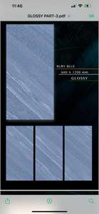 Carreaux de porcelaine modernes de style marbre 600x1200 finition émaillée et texture solide très brillante magnétique pour salon chambre à coucher - Product Image 5