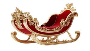 รถเลื่อนไม้สำหรับงานหนักสำหรับกิจกรรมกลางแจ้งต้อนรับซานต้าพร้อมที่นั่งในตัวสำหรับเด็ก - Product Image 3