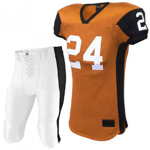 Best Quality American Football Uniform Sets Plus Size Customized Logo Printed Spandex/Polyester Team Sportswear Wholesale Price - Product Image 4