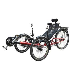 NOUVELLE PROMO Tricycle couché pliable Tadpole Delta Style 24 vitesses personnalisable - Product Image 3