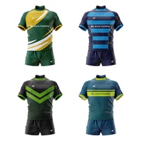 Camiseta de Rugby para Hombre, Transpirable, Antibacteriana, de Secado Rápido, con Estampado por Sublimación, para Adultos, de Spandex y Poliéster, Paquete Combinado, Fútbol