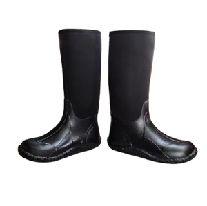 <strong>Men's</strong> Black Rubber Rain <strong>Boots</strong> Fashionable Winter <strong>Wellington</strong> Shoes Waterproof Non-Slip Warm Shoes with EVA Insole for Gardening - Product Image 1