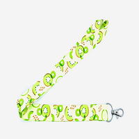 Cordon en nylon personnalisé avec logo imprimé, sangle de cou pour porte-badge, porte-clés, accessoire promotionnel pour événements et expositions