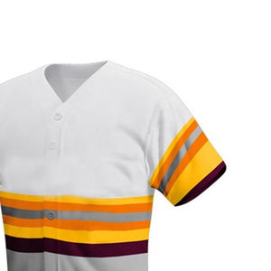 lowest prices promotion OEM Cheap Blank Sublimation <b>polyester</b> Baseball Uniform <b>Shirts</b> white Team kids baseball jerseys - Product Image 3