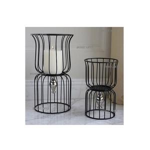 Lot de 2 bougeoirs en fer couleur or de différentes tailles bougeoirs de forme ronde avec qualité exclusive à vendre - Product Image 6