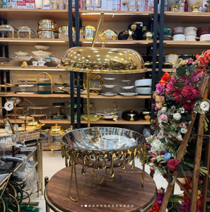 จานอุ่นอาหารสีทองจาน3L ทำจากสเตนเลสสตีลดีไซน์ใหม่สำหรับโรงแรมหรูหราปรับแต่งได้ตามต้องการ - Product Image 2