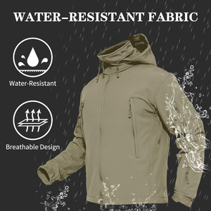 Chaquetas a prueba de viento impermeable al aire libre al por mayor transpirable hombres Softshell chaquetas de alta calidad logotipo personalizado otoño sin capucha senderismo - Product Image 5