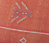 Orange Cactus Soie Tapis Coussin De Sol Glands À La Main Traditionnel Marocain Poufs Carré Ottoman Décor À La Maison En Plein Air Hôtel Boho