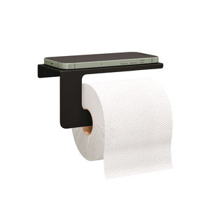 Porte-papier toilette mural moderne en acier inoxydable avec étagère de rangement pour salle de bain, garantie 3 ans - Product Image 3