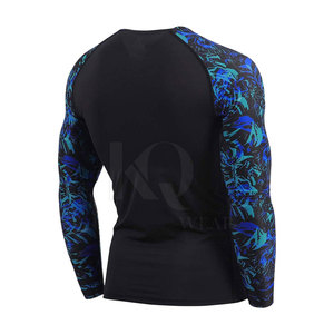 Wholesale Custom Men's Long Sleeve Rash Guard-Spandex/Polyester Eco-Friendly Quick Dry Lightweight OEM Service - Product Image 4