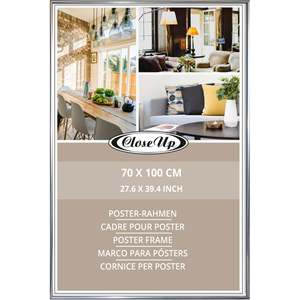 Modern <b>A2</b>/A4 Size Silver Metal <b>Photo</b> <b>Frame</b> with Glass and Wood Square Shape 70 X 100 cm Decorative Poster <b>Frame</b> Made of Alloy - Product Image 4