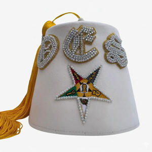 Sombrero de Fatiga Masónico para Comandante Pasado de los Caballeros Templarios, Bordado en Metal Dorado, Oferta Limitada, Fabricación 2026 - Product Image 4