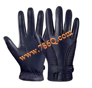 Gants de luxe pour hommes/Gants d'hiver en cuir de mouton chaud à écran tactile/du Pakistan - Product Image 1