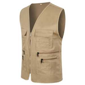 Top Trending Custom Men's Casual Cargo Waistcoat with Multi-Pockets for Climbing Shooting Photography Fishing <b>Hooking</b> Fish Sale - Product Image 5