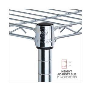 Alera ALESW843614SR 36 pouces. X 14 pouces X 54 In. Étagère métallique résidentielle à 4 niveaux argentée pour la cuisine - Product Image 6