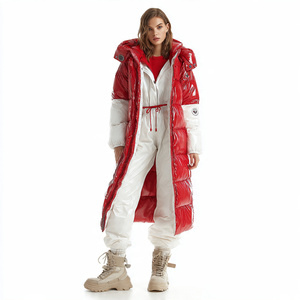 Manteau long matelassé en sublimation OEM pour femmes, veste longue matelassée chaude d'hiver pour femmes, manteau long matelassé d'extérieur pour femmes - Product Image 2