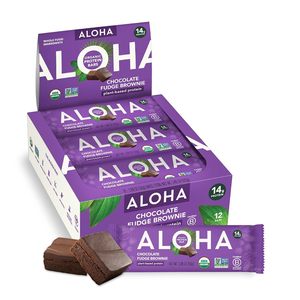ALOHA Chocolate Fudge Brownie <b>Protein</b> Bars (12-pack) - Product Image 1