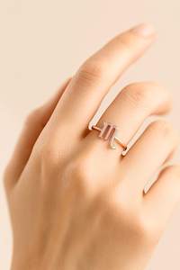 Anillo de Plata 925 con Baño de Oro Rosa de 14k, Signo del Zodiaco Escorpio, Ajustable, Minimalista, Joyería Religiosa - Product Image 4