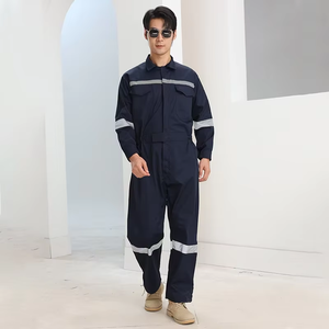 Overol de Trabajo de Manga Larga para Otoño e Invierno, Transpirable, de Algodón, Reflectante, Uniforme de Verano para Talleres de Fábrica - Product Image 5