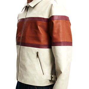 Vestes en cuir tendance pour hommes, vestes en cuir de qualité supérieure, faites à la main, vêtements d'extérieur, look décontracté, veste en cuir chaude - Product Image 3