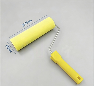 <span class=keywords><strong>Rouleau</strong></span> à peinture de 9 pouces, <span class=keywords><strong>rouleau</strong></span> en <span class=keywords><strong>mousse</strong></span> haute densité, brosse à <span class=keywords><strong>rouleau</strong></span>, housse de <span class=keywords><strong>rouleau</strong></span> en éponge pour la peinture des murs intérieurs - Product Image 2