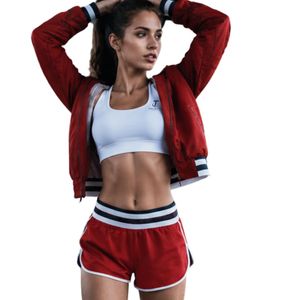 <b>Women</b>’s Sportswear Set Sports Bra Running Shorts and <b>Jacket</b> 3 Piece Gym Fitness Activewear Workout Outfit - Product Image 4