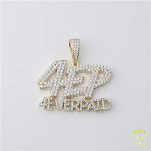 Joyería de Hip Hop Estilo Urbano 4EVERPAID Colgante ostentoso con diamantes cultivados en laboratorio Colgante helado de plata Colgantes finos y dijes - Product Image 6