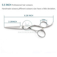 Ciseaux de coiffeur avec prise en main confortable outil de coupe de cheveux léger pour salons de coiffure ciseaux de coiffeur professionnels