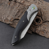 Nouveau design 2026 – Couteau pliant de survie et de camping portable avec lame en acier Damas CNC personnalisée et manche G10 – Idéal comme cadeau