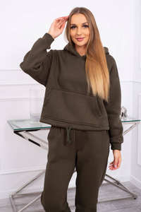 Tedie Ultra High Ripped Shorts Hoodies pour femmes Logo personnalisé FEMMES TOP CROP ZIPPER HOODIE Détendu Coton Polaire Hoodies - Product Image 4