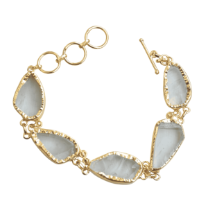 Aqua đồ trang sức thời trang handmade bán quý đá liên kết Chuỗi Vòng Đeo Tay resizable thiết kế - Product Image 3