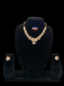 Nouveau Style Vintage Minimaliste En Acier Inoxydable Diamant Collier et Boucle D'oreille Ensemble De Bijoux De Mariée pour Cadeau De Mariage Fête - Product Image 2