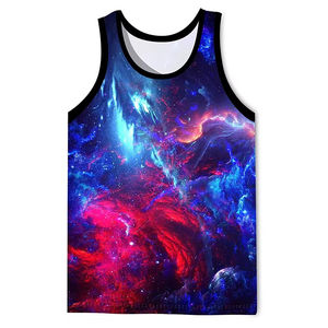 Débardeur léger personnalisable à séchage rapide pour hommes, débardeur respirant en polyester tricoté sans manches pour la course et l'entraînement, grande taille - Product Image 1