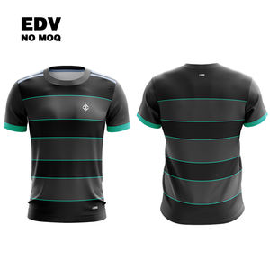 Camiseta personalizada por sublimación para uso diario transpirable estilo Vintage con patrón 3D Jersey tela poliéster Material sin cuello - Product Image 4