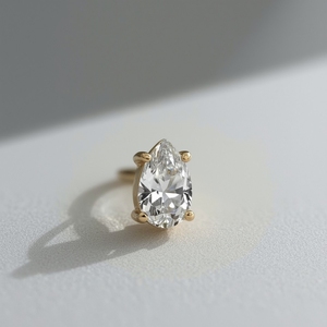 Jewelry for Women 9K <b>Gold</b> Diamond Piercing Minimalist <b>Stud</b> Earring Fine Jewelry Lightweight Everyday Luxury - Product Image 4