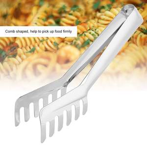Premium Quality Stainless Steel Multipurpose Food Noodle Pasta Clips Kitchen Serving <b>Tongs</b> Metal Material - Product Image 2