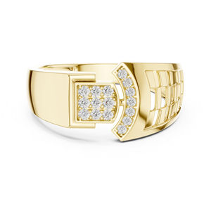 แหวนทองคำขาว 14K ชุบทองคำเหลือง ประดับเพชรทรงกลมเพาะเลี้ยง 0.17 กะรัต สไตล์วินเทจ รับรองโดย IGI เหมาะสำหรับใส่ทำงานสำหรับผู้หญิง |   เพชรที่เพิ่งเพาะเลี้ยง - Product Image 1