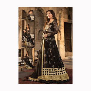 2024 indien pakistanais concepteur mariage tissu Collection en mousseline de soie Salwar Kameez Lehenga Choli vente robe - Product Image 6