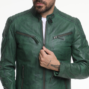 Vente en gros Veste en cuir pour hommes Plus Winter Coat Jackets Motorcycle Pu Faux Leather Jacket avec capuche amovible - Product Image 4