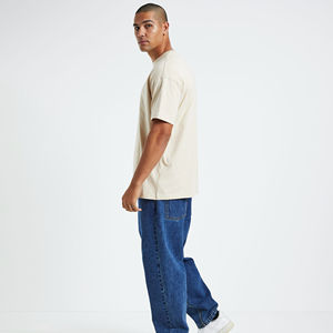 Camiseta extragrande de manga corta de algodón 100% para hombre de la mejor fabricación Diseño de estampado de hombro personalizable para Fitness - Product Image 5