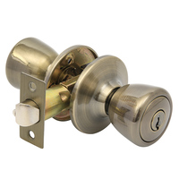 Serrure de porte à clé HOWKEE/GHL 5762-ET AB de qualité professionnelle en laiton antique, antivol, étanche, durable, antirouille, avec revêtement en poudre