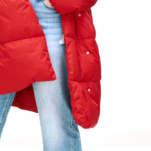 Dernière conception de veste en duvet pour femmes à manches longues et multi-poches/Vente en gros de vestes en duvet longues et respirantes pour femmes sur mesure - Product Image 5