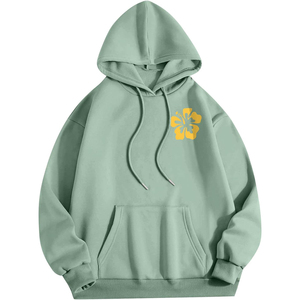 Sweat à capuche oversize pour femme en coton 100% avec logo imprimé personnalisé, sweat à capuche lourd avec impression en relief - Product Image 2