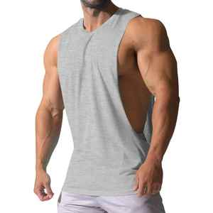 Camiseta sin mangas de algodón de verano para hombre, camiseta sin mangas informal con cuello redondo, diseño transpirable - Product Image 1