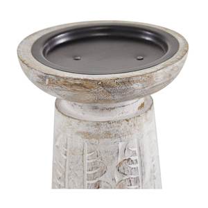 Unique Design Wooden <b>Candle</b> Holder <b>Set</b> of 3 with White Finished Perfect for Wedding Parties and Christmas Decor - Product Image 4